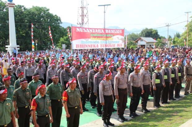 Warga Flotim Gelorakan Persatuan, Penjabat Bupati : Dari Bumi Flotim, Kita Tegakkan Persatuan Bangsa