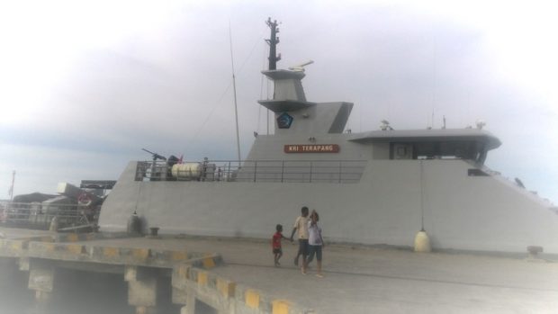 KRI Terapang, Kapal Canggih Buatan Anak Negeri Tiba di Lewoleba