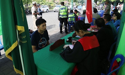 Sidak Tim Yustisi Tabanan Jaring 38 Pelanggar