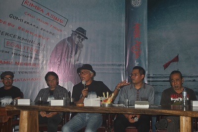 Sawong Jabo dan Bens Leo Hadiri Rilis Album Perdana Anak Angin