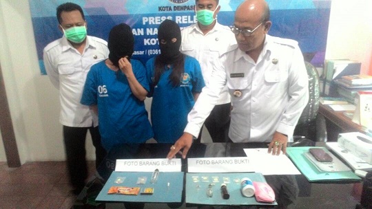 Dua Kurir Narkoba, Satu Pegawai Honorer Puspem Badung Ditangkap BNN