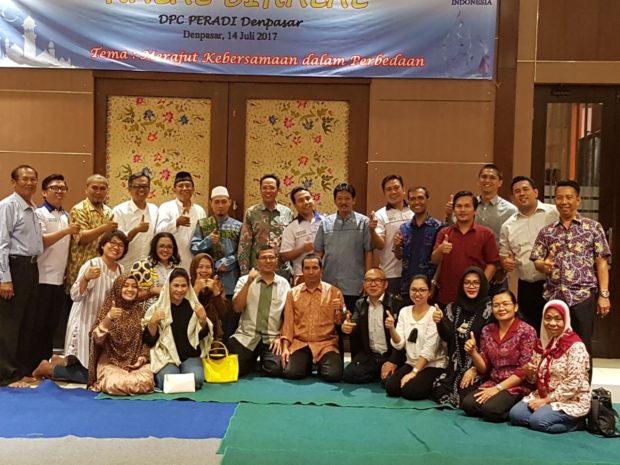Peradi Denpasar Versi Munas Makassar Adakan Halal Bihalal