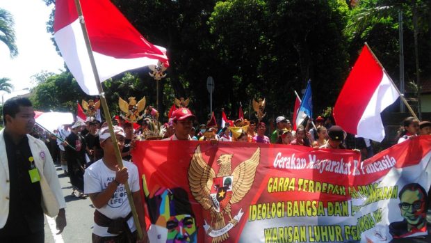 Jaga Kebhinekaan, Gema Bali Bela Pancasila Gelar Parade Kebangsaan
