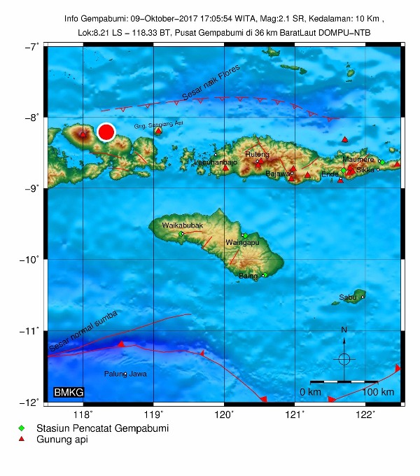 Gempa 4,3 SR Guncang Kabupaten Kupang, Tak Berpotensi Tsunami