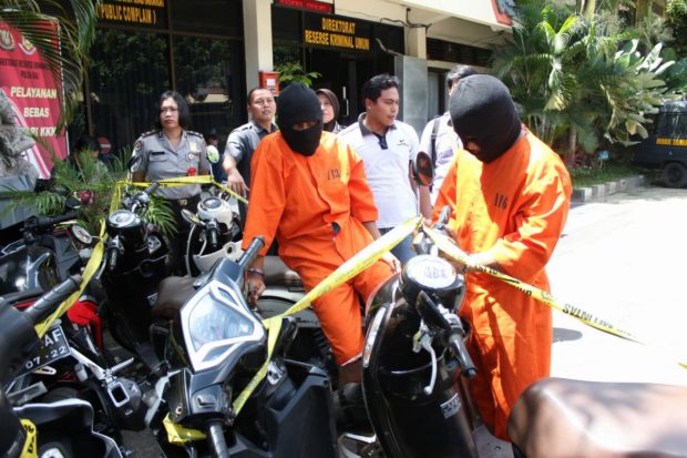 Ungkap Curanmor di Sejumlah TKP, Motor Curian Dijual Via Online