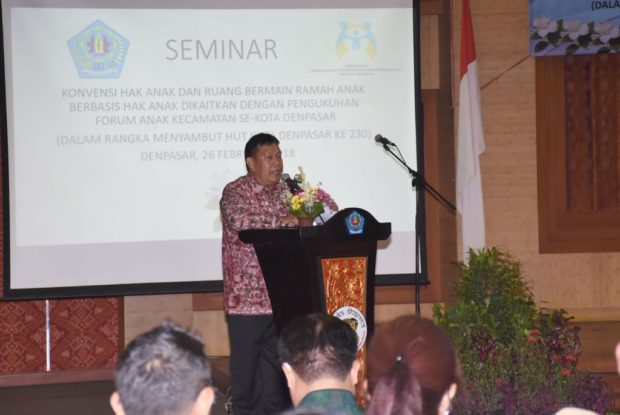 Seminar Konvensi Hak Anak-Pemkot Denpasar dan Forum Anak Sepakat Wujudkan Kota Layak Anak