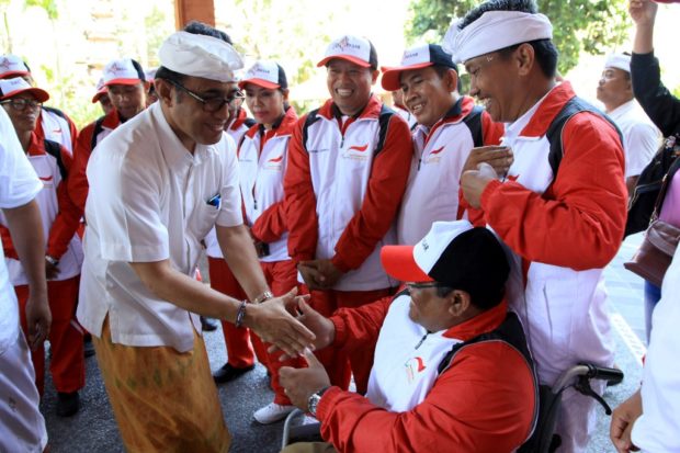 Jaya Negara Lepas Kontingen Denpasar Ikuti Pekan Paralympic Provinsi Bali ke-IV