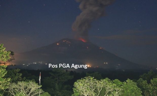 Dua Kali Erupsi, Gunung Agung Berstatus Level III