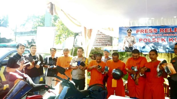 Jambret Spesialis Turis Ditangkap Polsek Kuta