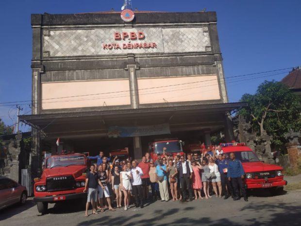 Damkar Perancis Kagumi Ketangguhan BPBD Kota Denpasar
