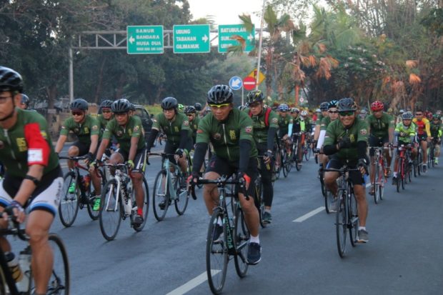 Gelar Gowes Road Bike-Pangdam : Kontribusi Positif Bagi Pariwisata Bali