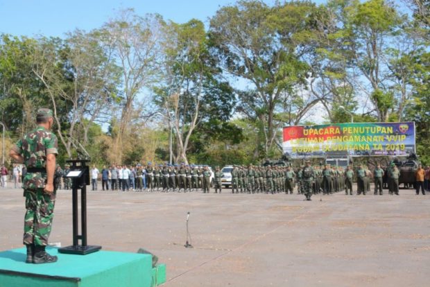 Pangdam IX/Udayana Tutup Latihan Pengamanan VVIP
