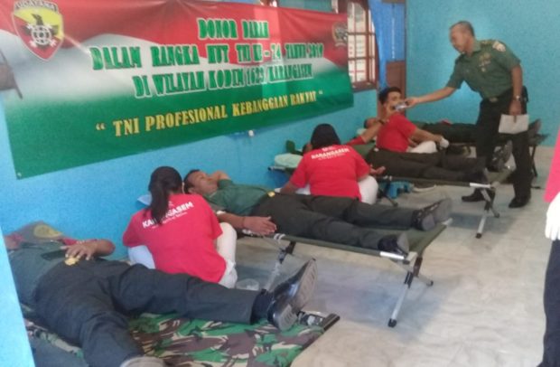 Kodim Karangasem Bersama PMI Gelar Donor Darah