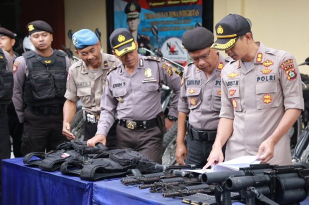 Kapolres Bangli Cek Peralatan Personil Sabhara