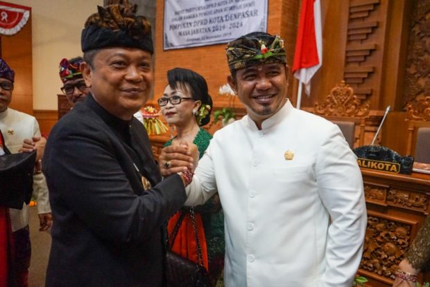 Pimpinan DPRD Kota Denpasar Periode 2019-2024 Dikukuhkan