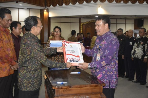 Pemkot Denpasar Terima DIPA 2020 dan Dana Transfer Daerah Sebesar Rp. 1.018 Triliun
