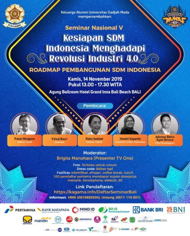 Kagama Gelar Seminar Bahas Kesiapan SDM Indonesia Hadapi Revolusi Industri 4.0