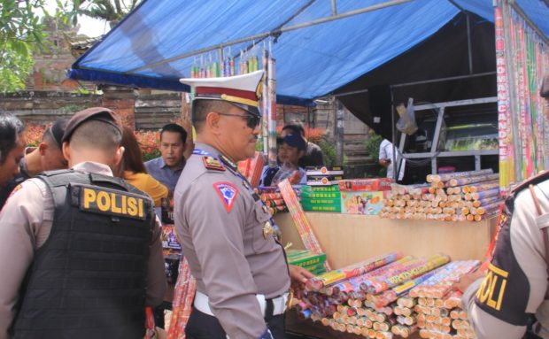 Jelang Pergantian Tahun 2020, Polres Bangli Lakukan Razia Gabungan