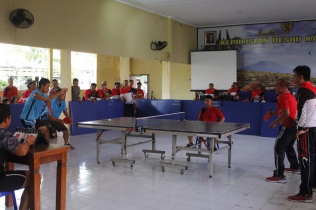 Polres Karangasem Gelar Turnamen Tenis Meja Polres Karangasem Cup 2020
