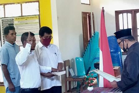 Kevakuman Anggota BPD Desa Tanahlein Terisi, Camat Solor Barat : Laksanakan Tupoksi Dengan Benar